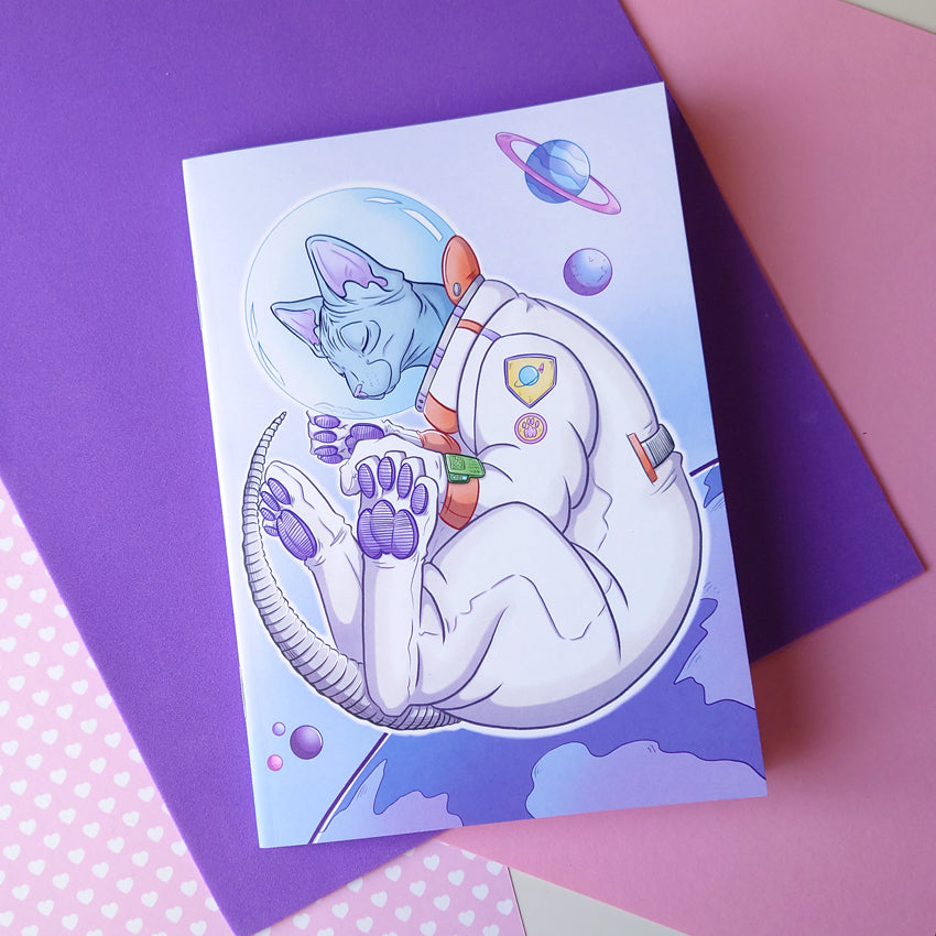 Astronaut Sphynx - Anteckningshäfte A5