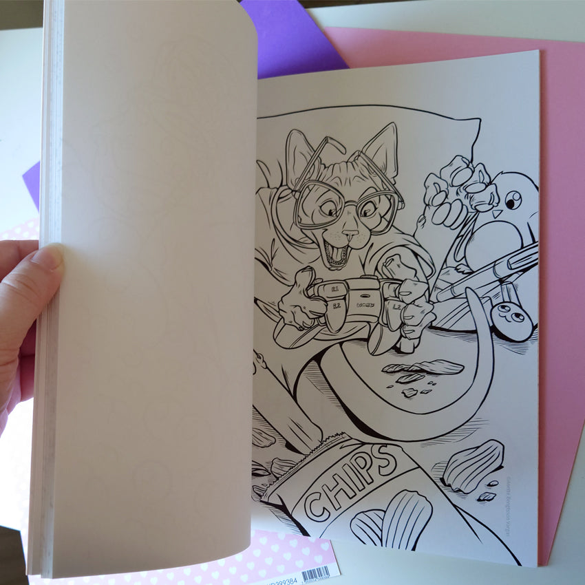 Målarbok - Dream - A sphynx cat colouring book