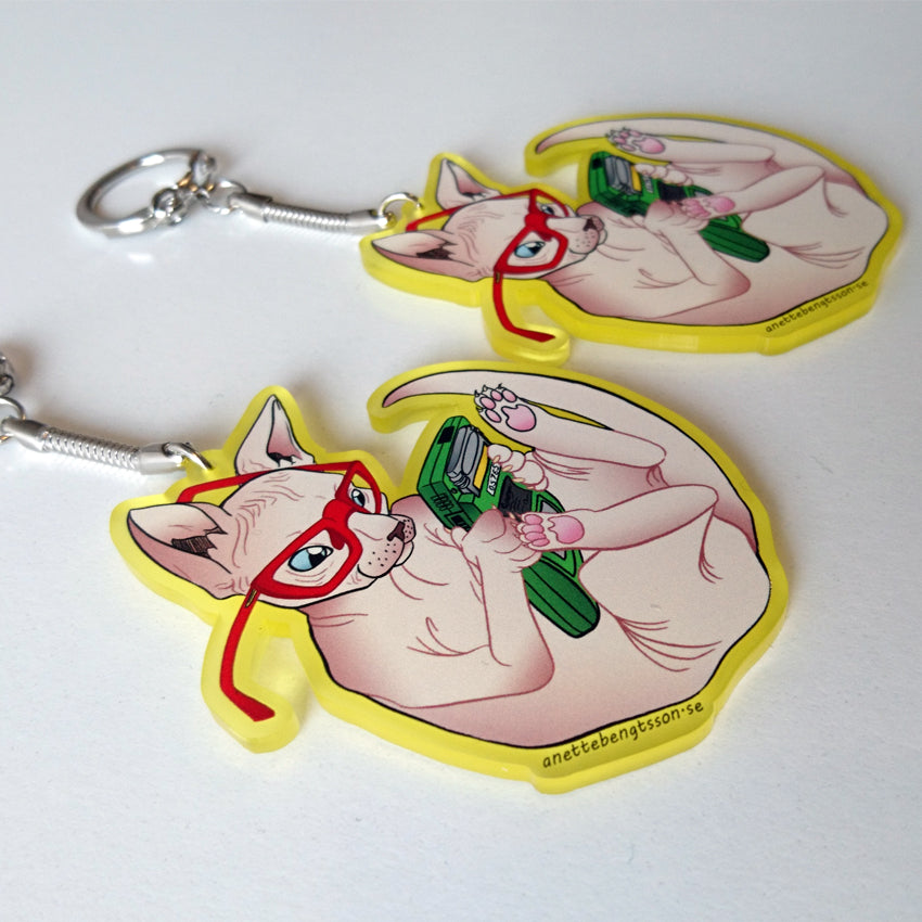 Nyckelring Sphynx Gamer