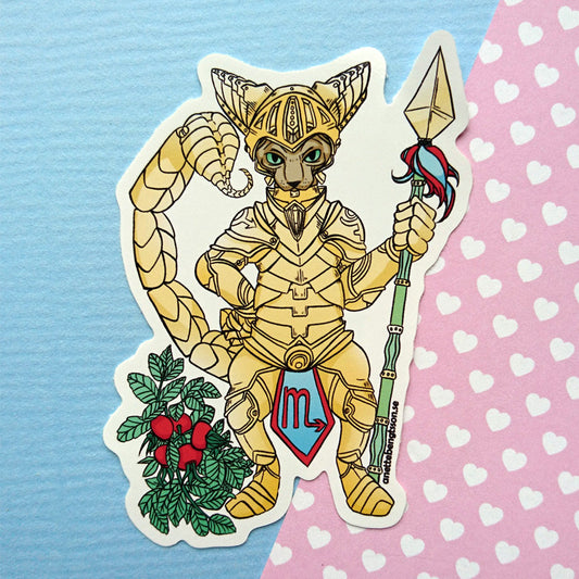 Scorpio (Skorpionen) klistermärke - Sphynx Zodiac/Stjärntecken